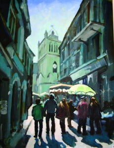 Ready for rain in this picture. Getting ready for NiddArt Trail 2016 in Nidderdale.