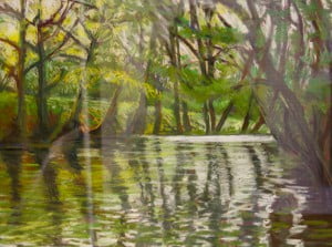 Useful for water to stay in place. Useful for artists to paint water.