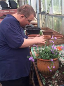 Adults with learning disabilities are trained in horticulture through Horticap and have some fascinating garden sculpture. Well worth seeing.