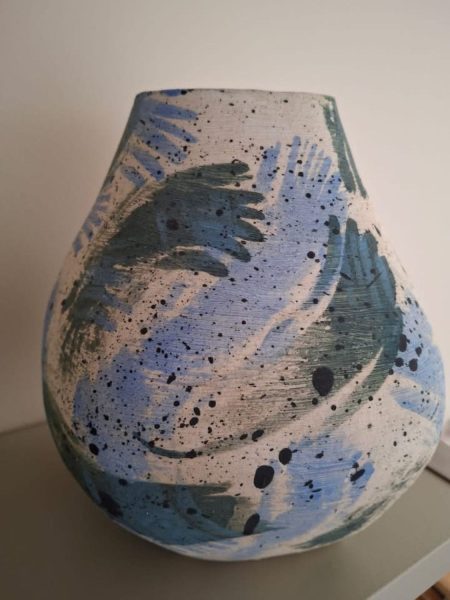 Blue Green Coiled Vase - Tina Turnbull